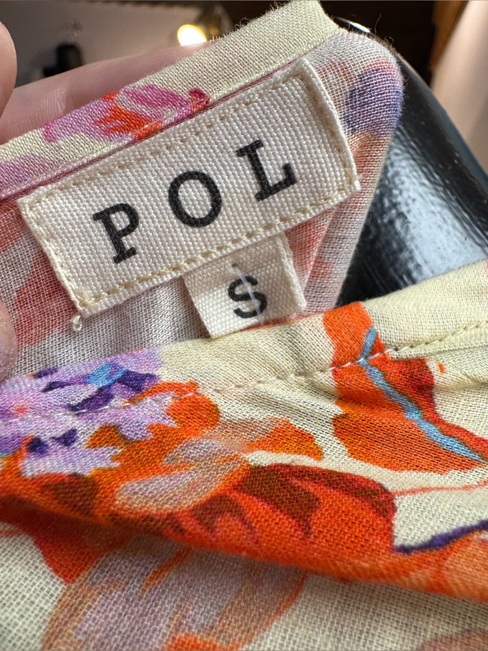 POL Cream Floral Maxi Dress with Pink, Green & Orange - Picture 5 of 5
